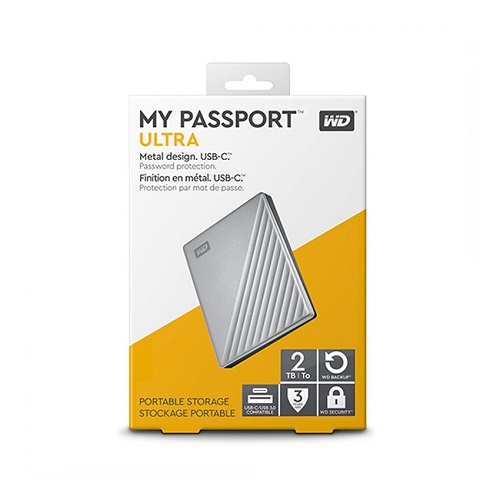 Ổ cứng HDD Western Digital My Passport Ultra 2TB 2.5" (WDBC3C0020BSL-WESN) - Chính Hãng