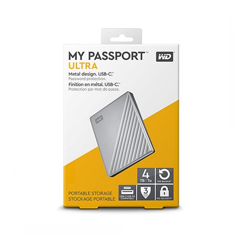 Ổ cứng HDD Western Digital My Passport Ultra 4TB 2.5" (WDBFTM0040BSL-WESN) - Chính Hãng