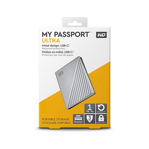 Ổ cứng HDD Western Digital My Passport Ultra 1TB 2.5" (WDBC3C0010BSL-WESN) - Chính Hãng